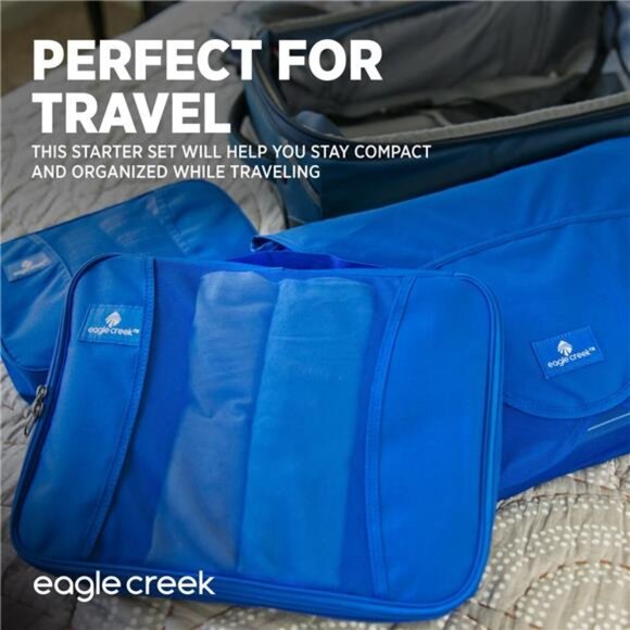 Starter Set of 3 Packing Cubes for Travel-Durable Travel Suitcase Organizer Bags - Picture 2 of 8